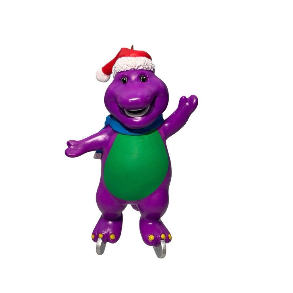 Vintage 1994 Hallmark Keepsake Christmas Ornament Barney The Purple Dinosaur